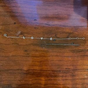 Stunning cubic zirconia sterling silver love bracelet ♥️